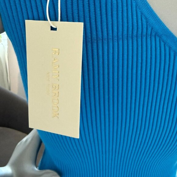 Ramy Brook x Revolve Ramy Brook Addilyn Sweater Cropped Tank Top in Blue XS S - Picture 4 of 4